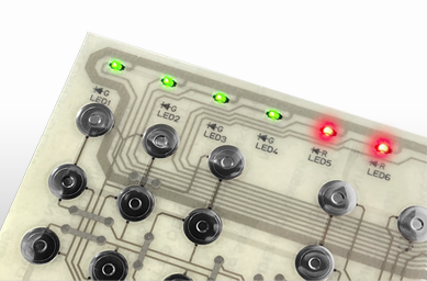 LED実装メンブレンスイッチ